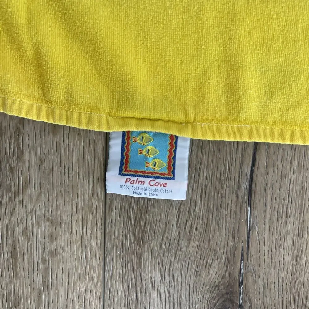 VTG Palm Cove Beach Towel CATS Cat Lover Colorful 100% Cotton 27